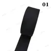 Fita Tecida de Tira de Algodão Espessa Preta e Branca de 38mm de Largura para Alça de Bolsa/Mochila DIY, Cinto de Lona, Cinto de Yoga, Amarração