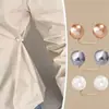 Acortador de Pantalones, Broche Antiexposición, Hebilla de Ajuste para Ropa, Broche de Perla Brillante sin Coser, Faja Cinturera, Sujetador de Pernera de Pantalón