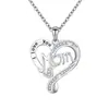 Comércio Exterior Novo PINGENTE VAZADO COM DIAMANTE EU TE AMO MÃE Joias Colar Dia das Mães Feminino Fornecimento Transfronteiriço