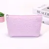 Bolsa de Maquiagem de Lã de Cordeiro Feminina Portátil Grande Capacidade Bolsa de Armazenamento de Artigos de Higiene Pessoal Simples Bolsa de Maquiagem de Viagem Bolsa de Maquiagem Fofa