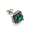 Pendientes Geométricos de Circonita de Acero de Titanio Elegantes Simples Retro Europeos y Americanos Pendientes de Moda Tendencia para Hombres y Mujeres
