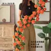 Decoración de Pared de Flores de Hortensia Artificial para Puertas, Arreglo Floral Atmosférico, Cascada de Flores Falsas de Lujo Ligero para Paisajismo, Hojas Verdes Artificiales