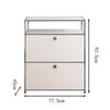 Aparador Combinado Modular Medio Antiguo sum Estilo Celebridad Cibernética Minimalista Acero Inoxidable Almacenamiento Gabinete de Almacenamiento Color Té con Leche Gabinete Lateral
