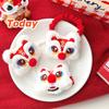 Muñeco de Peluche Danza del León de Año Nuevo Accesorios para el Cabello Moda Nacional Muñeco Decorativo Broche Corazón de Niña Pasador para Cola de Caballo
