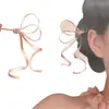 [Encanto Antiguo] Nuevo Pasador de Flor de Perlas con Lazo de Cinta Estilo Chino Pasador de Pelo con un Diseño Elegante y Encanto Antiguo