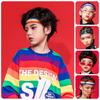 Diadema Hip-Hop para Niños, Diadema Deportiva de Moda para Niñas, Ropa Hip-Hop para Niños Super Cool, Accesorios de Baloncesto