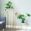 Suporte simples para vitrine de loja de roupas Prateleira para vaso de flores interno Prateleira de armazenamento para corredor de chão Mesa de água Canto Mesa lateral