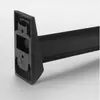 Barra para Armario, Barra Gruesa de Aleación de Aluminio sin Taladro para Colgar Ropa, Barra Fija con Brida sin Taladro para Secar Ropa en Balcón