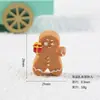 Novo Homem de Gengibre Fofo de Natal Micro Paisagem Cena de Neve Pequenos Enfeites DIY Enfeites de Desenho Animado Pequenos Acessórios de Resina