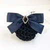 Flor de Cabeza Profesional Pinza para el Cabello de Enfermera Pinza para el Cabello Stewardess Empleado Accesorios para el Cabello de Trabajo Red para el Cabello con Lazo Venta al por Mayor