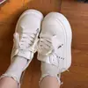 Moda Casual Simple Estilo Campus Nuevo Primavera/Verano 2026 Zapatos Blancos de Suela Gruesa para Mujer Zapatos Individuales Versátiles Transfronterizo