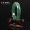 Mercadorias genuínas A mercadorias Xinjiang Dongling pulseira de jade Anel redondo de jade cheio de verde verde escuro verde claro pulseira atacado