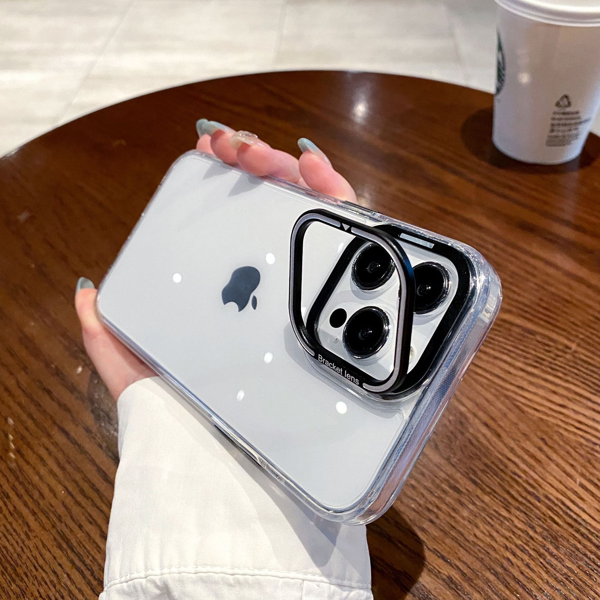 适用苹果15透明磁吸手详情图29