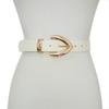 Cinto de cobra vintage feminino decorativo feminino grande triângulo fivela cinto elegante atmosfera vestido casaco