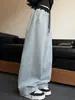 Pantalones deportivos para niña con adornos de pedrería, nueva colección otoño 2026, talla mediana a grande, cintura con bloques de color, diseño de pierna ancha, estilo deportivo, pantalones casuales para niños