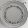 Collar de perlas de plata de ley 925 para mujer, sensación de lujo ligero de nicho de alta gama, estilo de celebridad de internet de moda, collar de perlas Swarovski