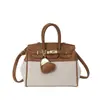 Bolso de Mano Pequeño de Alta Gama para Mujer 2025 Nuevo Moda Transfronteriza Bolso Cruzado de Platino Bolso de Viaje al Trabajo Bolso de un Solo Hombro Bolso Kelly