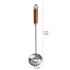 En stock Acero Inoxidable 304 Mini Utensilios de Cocina Wok Espátula Cuchara Ranurada Cucharón Cucharón para Sopa Hogar Comercial Espátula de Hierro Cuchara