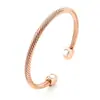 Yunjin Nuevo Producto Personalizado Amazon Imán Abierto Brazalete Abierto Oro Rosa Brazalete Roscado