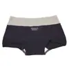 Cueca Boxer Feminina, Tipo A, Algodão Puro, Antibacteriana, Gancho Estendido, Respirável, Ajustada ao Quadril, Estilo College, Dois em Um