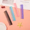 Peine de Dientes Anchos para Mujeres con Cabello Rizado, Uso en Casa, Adecuado para Cabello Largo, Cabello Húmedo, Alisado, Desenredante, Sin Nudos, Herramienta Portátil para Peinar el Cabello