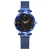 2019 Nuevo estilo reloj magnético para mujer estilo coreano simple moda Cielo Estrellado reloj de cuarzo tremolo reloj de mujer