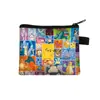 Nuevo Monedero de Dibujos Animados de Pikachu para Niños, Niños y Niñas, Estudiantes de Primaria, Bolsa de Almacenamiento, Bolsa con Cremallera de Tela para Llaves, Bolsa para Tarjetas al por Mayor