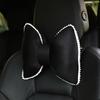 Almofada de carro de desenho animado de seda gelada respirável para o verão, assento de carro, almofada refrescante, coelho fofo, almofada de carro, quatro estações, Universal