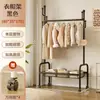 Perchero de pie para dormitorio, móvil, diseño simple de cactus, tendedero para balcón de apartamento de alquiler, soporte para barra de secado de ropa
