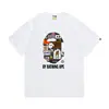 Suministro Mayorista Transfronterizo de Marca de Moda, Dropshipping de Comercio Exterior, Camiseta de Manga Corta Pesada Bape Cabeza de Mono Tiburón 260g 25