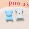 Lindo parche de oso de color sólido con pintura de goma mate, accesorios de joyería DIY, aretes, pasador para el cabello, material para funda de teléfono móvil al por mayor