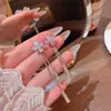 Brincos longos de franja com agulha de prata 925, totalmente cravejados de diamantes, para mulheres, tendência INS, luxo leve, nicho, alta qualidade, populares online