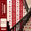 Decoración de Escaleras Diseño de Habitación de Boda Boda Rústica Pasamanos Peldaños Pared Tira Larga Palabra Feliz Set de Arte Latte para Hombres
