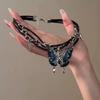 Collar de Mariposa con Gradiente de Remache de Zircón para Mujer, Nuevo Diseño Personalizado, Cadena para Clavícula de Verano, Temperamento Dulce y Fresco, Estilo Sexy