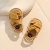 Zapatos para Bebé 0-1 Año Zapatos Sencillos de Tela Suelas de Goma Sandalias de Verano para Niños Pequeños Lindas Sandalias para Bebé Zapatos para Bebé