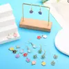 Accesorios para joyería de aleación DIY colgante de huellas de perro con aceite vertido pulsera llavero colgante de collar W396