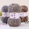 Hilo de Peluche de Lana Rizada de Oso Hecho a Mano Diy 50G Tejer Estilo Ins Bufanda Sombrero Muñeco de Dibujos Animados Hilo