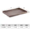 Bandeja de plástico rectangular melamina bandeja de habitación de hotel imitación veta de madera bandeja de té bandeja de almacenamiento bandeja estrecha larga