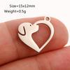 Flor Hongo Pingüino Accesorios Acero Inoxidable Pulido Fino Hueco Colgante Molino de Viento Collar de Aretes Colgante DIY