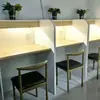 Sala de Estudio Particionada con Escritorios y Sillas para Estudiantes, Escritorios y Sillas para Sala de Estudio para Exámenes de Admisión de Posgrado, Mesas de Estudio Inmersivas