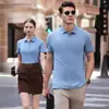 Ropa de Trabajo de Verano Camisa Polo Personalizada Manga Corta Impresión Logo Figura Ropa de Trabajo Empresarial Camisa Publicitaria Personalizada para Personal