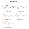 Armazón de Gafas de Metal Antiluz Azul Nuevo de Sudamérica Moda Transfronteriza para Mujer Miopía Armazón de Gafas Listo para la Venta