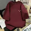 Camiseta Sencilla de Manga Corta Estilo Americano para Hombre, Nueva Versátil Holgada Casual de Verano 2026, Camiseta Redonda Ins para Hombre