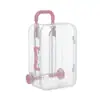 Maleta de Carrito Caja de Dulces de Plástico Caja de Plástico de Dibujos Animados Mini Maleta de Viaje Caja de Dulces Recuerdo de Boda