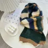 Bufanda de Rayas de Nuevo Color para Mujer Invierno Versátil Cálida Color de Contraste Bufanda de Pareja Multicolor en Stock Venta al por Mayor Cabello