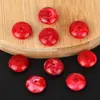 Cuentas de ábaco acrílicas imitación jadeíta de dos tonos degradado de 14*6 mm, cuentas sueltas con forma de OVNI para accesorios de joyería hechos a mano DIY