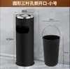 Coluna de Cinzeiro para Fósforos de Hotel em Aço Inoxidável com Cinzeiro para Área de Fumantes Externa Entrada de Elevador Vertical