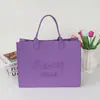 Bolso de Fieltro de Gran Capacidad con Bloques de Color para Souvenirs, Bolso Publicitario Corporativo Personalizado, Bolso de Mano Moderno y Versátil