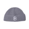 Otoño e Invierno Ins Sombrero Melón Bordado Casual Yuppie Sombrero Frío Cálido Azul Sombrero de Lana Tejida para Lord Transfronterizo