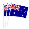Produto Novo Transfronteiriço em Estoque 14x21cm Bandeira Acenando à Mão Pequena Bandeira Nacional Torcendo EUA Canadá México Copa do Mundo Bandeira Colorida Bandeira de Poliéster